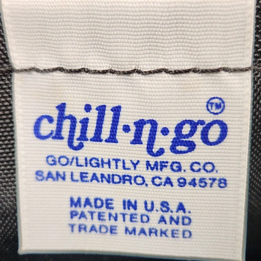 Vintage Chill-n-Go 2 Bottle Insulated Wine Bag Go Lightly Mfg San Leandro CA